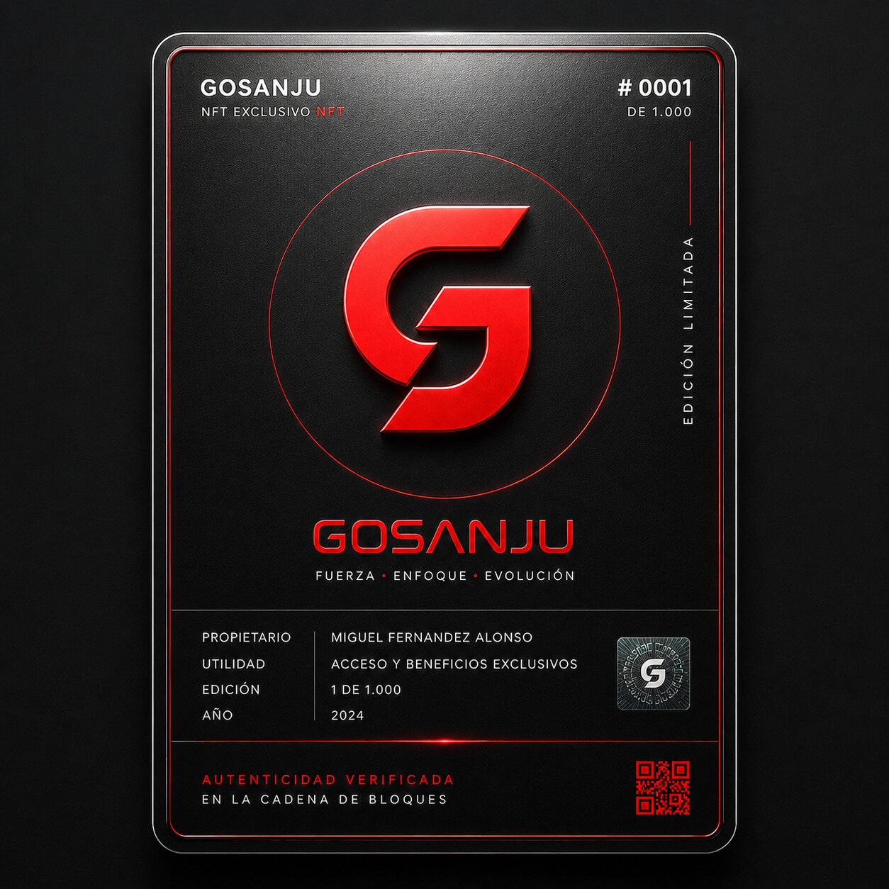 NFT exclusivo Gosanju